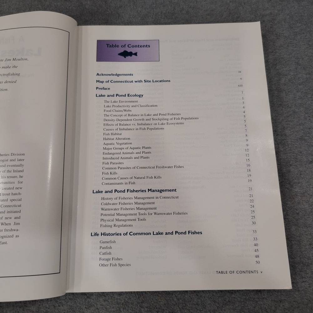 A Fisheries Guide to Lakes and Ponds of Connecticut Robert Jacobs Hardcover Book - Picture 4 of 6